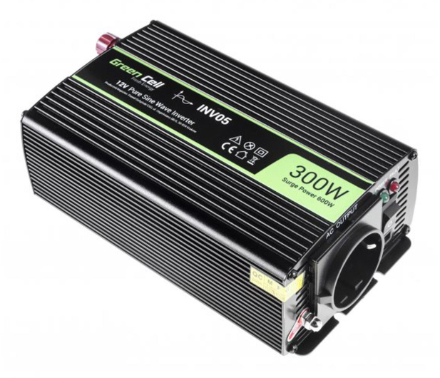 Green Cell Przetwornica napięcia 12V na 230V 300W/600W - 548214 - zdjęcie